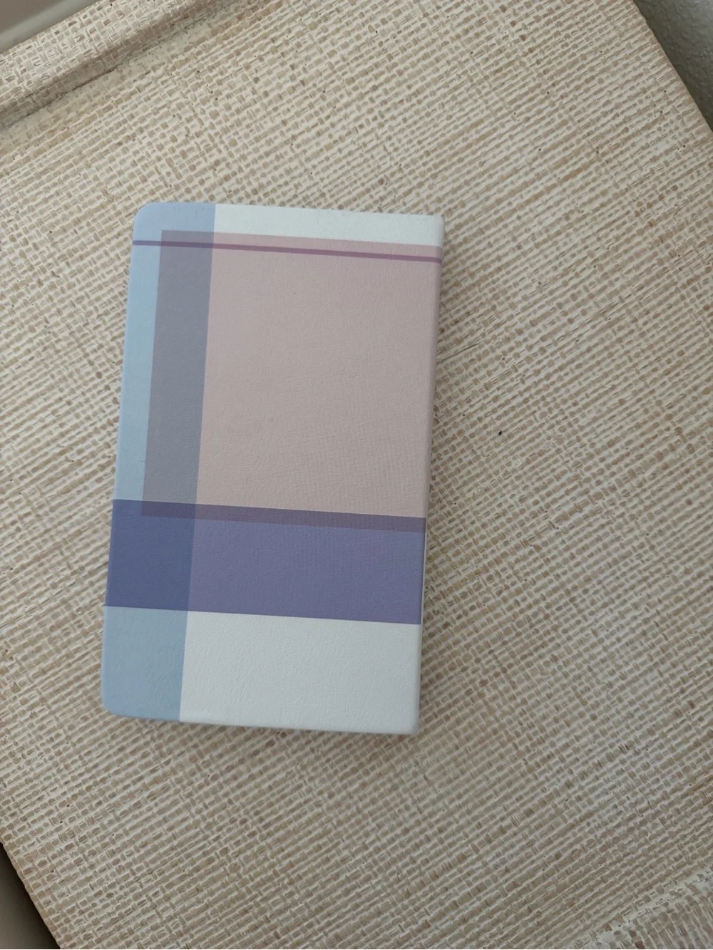 Anthropologie Pink Plaid Monogram Notebook with Gold D